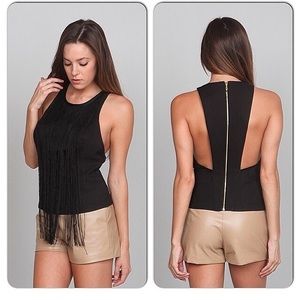 Ark & Co- Black Fringe Tank